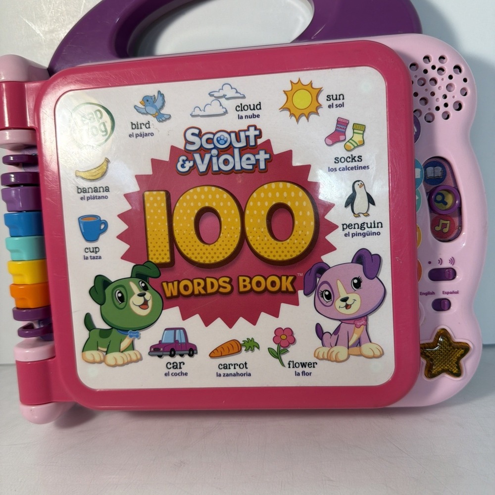 LeapFrog Pink Scout and Violet 100 Words Book Children's Learning Toy 2018